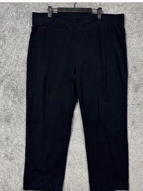 Lands' End Black Pull-On Pants size 1X